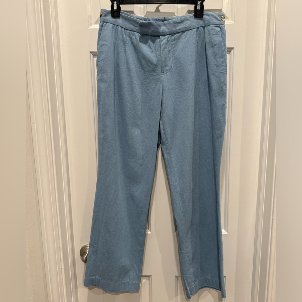 Frances Valentine Chloe Pant In Light Blue Size 8 Relaxed Trouser women’s - Picture 3 of 9